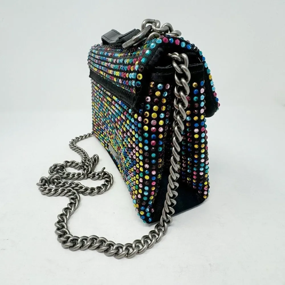 KURT GEIGER | The Kensington Rhinestoned Multicolor Two Way Bag Crystal Eagle
